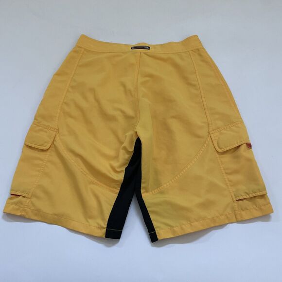 Fox Racing Swim Trunks Mens 34 Yellow Board Shorts Hybrid‎ Cargo Retro Skater - Picture 5 of 11